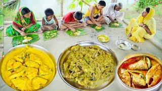 popi kitchen Eating 2kg ilish mach curry,kochu shak & hot rice