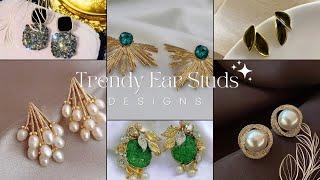 Beautiful Earrings for  Casual Look|| Ear studs Designs 2024|| Trending Earrings Designs 2024