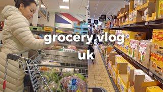 realistic grocery shopping vlog UK | ASMR grocery shopping no talking