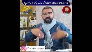 How Much Expense To Build 10 Marla Grey Structure Home | Overview By M Ismail