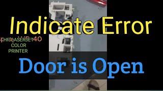 HP Laserjet CP1025 Color Printer Rear Door Open False Warning