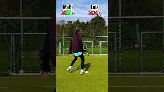 Football Challenge ￼ with Luis outside ￼ #funk#footballskills#football#soccer#Matti.Officail