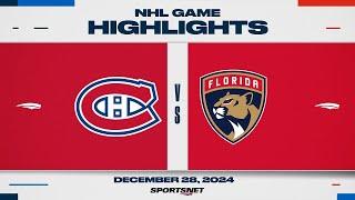 NHL Highlights | Canadiens vs. Panthers - December 28, 2024