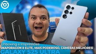 Novo Galaxy S25 Ultra | O Smartphone MAIS PODEROSO da Samsung! Unboxing e Impressões