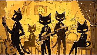 Dark Black Cats & Deep Bass Smoky  Jazz Night