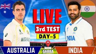 India vs Australia, 3rd Test, Day 5 | IND vs AUS Live Match Today | Live Cricket Match | Session 2