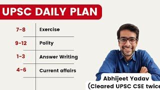 An *IDEAL* Daily schedule for UPSC preparation | IAS Exam Daily Schedule