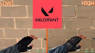 Valorant | Graphics Comparison | Low vs High