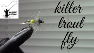 THE UGLY BUG-- dry fly tying for beginners, flies for trout fishing, beginner fly tying, driy flies.