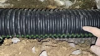 DIY French Drain:  Why You Need Gravel Around a Perforated Pipe