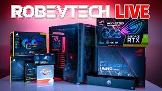 How to Build a PC - Robeytech Live - Ryzen 3950x / RTX 2080 TI in an Corsair Crystal 680x| Robeytech