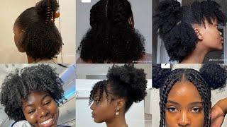 40 hairstyles for High School students with  Natural 4C/4B Hair Protective Hairstyles Compilation