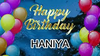 HANIYA Wish birthday, Hania happy birthday wish