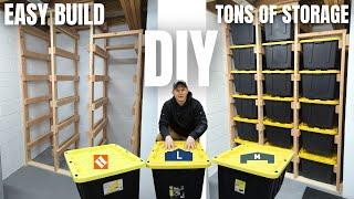 DIY Sliding Tote Storage | Easy Build | Lots of Storage & Organization!