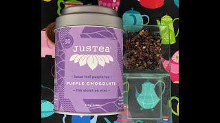 JusTEA Purple Chocolate Tea;Tea with Linda