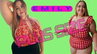 SSBBW - BBW -Emily Bio, Bikini Model Try on Haul, BBW Model Try on #Lingerie