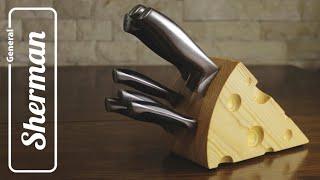 Cheese knife block