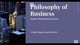 Philosophy of Business