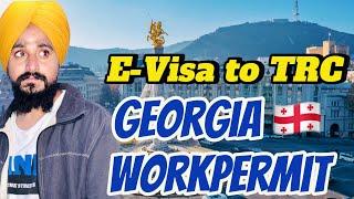 Georgia  visit to work permit 2024 // E-Visa to TRC @sarwaraportugal