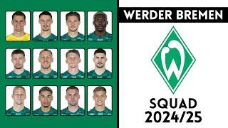 SV Werder Bremen Squad For Season 2024/25 | Werder Bremen | Roster Insight