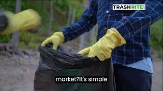 TrashRite Tall Kitchen Trash Bags - High-Density Resin Material