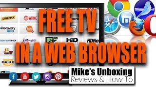 FREE LIVE TV From Around The World In Your Web Browser