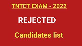 #tntet Rejected candidates list for Tntet- paper 1@kalvinanban