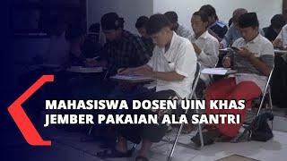 Peringati Hari Santri, Mahasiswa Dan Dosen UIN KHAS Jember Kuliah Sarungan