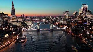 London Tower Bridge  |  DRONE DJI Mini 4 Pro at NIGHT !