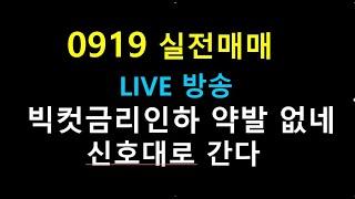 0912  22  //  빅컷금리인하 약발 없네  / 신호대로 간다