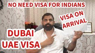 URGENT !! Dubai Visa on Arrival for Indians, Enter UAE without Visa बिना वीसा दुबई #dubaivisanews