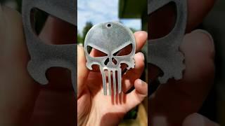 Resin Punisher Skull - leftover resin #shorts #resinart