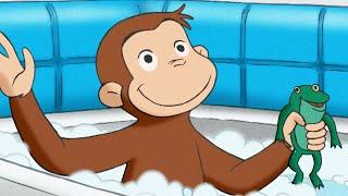 Georges le Petit Singe  L'heure du bain! Dessins Animés