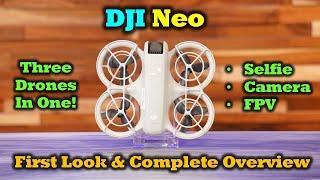 DJI Neo Drone | First Look - 3 Drones in One!