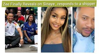 ZEE REVEALS AS SHE RESPONDS TO A SHIPPER #bigbrothermzansi #liemapantsi #sinayebbmzansi