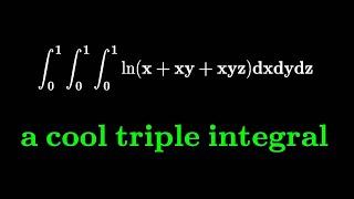 A cool iterated integral