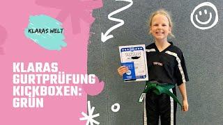 Klaras Gurtprüfung Kickboxen: Grün | @Klaras-Welt