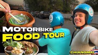 THAILAND'S BEST STREET FOOD TOUR  CHIANG MAI IS WILD! (on motorbikes)