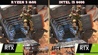 Ryzen 5 1600 vs i5 8400 | RTX 2060 | Tested in 10 Games | 1080p |