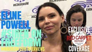 Eline Powell, Ryn, talks about her mermaid character in Freeform's #Siren at #WonderCon