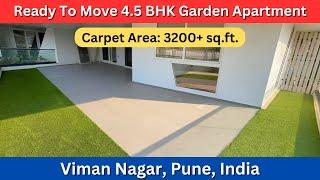 Premium Ready To Move 4.5 BHK Garden Apartment | Viman Nagar, Pune, India | +91 74209 23928 #4bhk