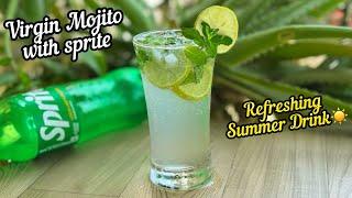 Virgin Mojito | Virgin Mojito with Sprite | Virgin Mojito Recipe With Sprite | Sprite Mojito Drink