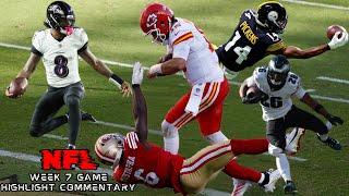 A Bunch of INJURIES & Amazing Finishes | NFL Week 7 Game Highlight Commentary