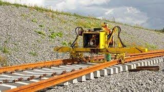 WoW! World Amazing Modern Railway Construction Machine Compilation. Railway track laying machine