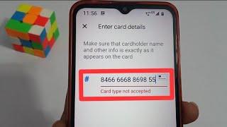 Card type not accepted problem in google pay ! #Suniltechie