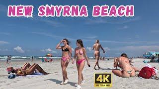 BEACH WALK 4K ️ NEW SMYRNA BEACH 2023  FLORIDA, USA  4K 60fps UHD