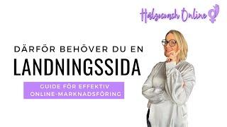 Därför Behöver Du en Landningssida – Guide för Effektiv Online-Marknadsföring