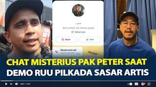 Chat Misterius Pak Peter Saat Demo RUU Pilkada Sasar Artis, Pandji Pragiwaksono Hingga Andovi Kena