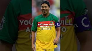 Is Ronaldinho RIGHT about BRAZIL? 