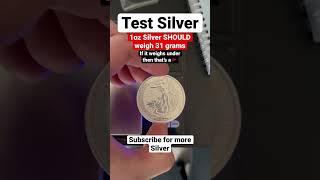 An Easy & Simple Method to Test Silver Bullion Coins #silverstacking #shorts